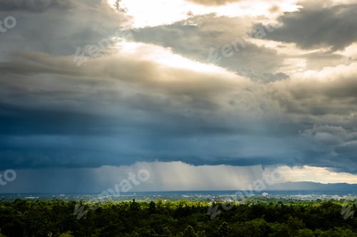 Preview: thunder storm sky Rain clouds