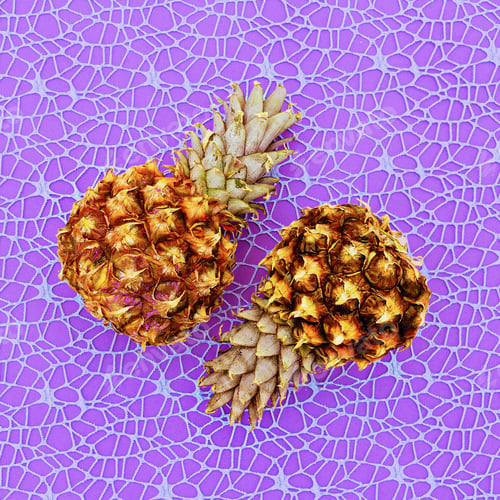 Preview: Two Mini pineapple fashion Geometry Minimal art design Candy Col