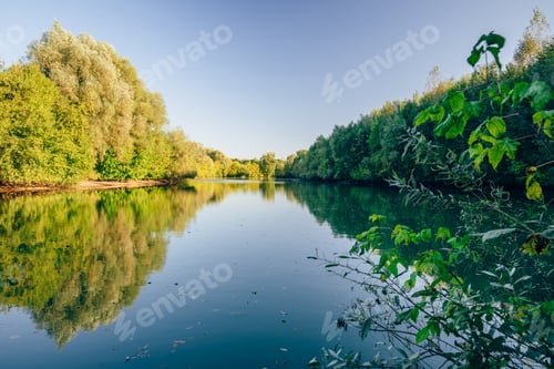 Preview: Forest blue lake