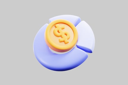 Preview: Dollar coin with flow chart