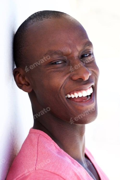 Preview: black male fashion model smiling