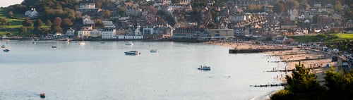 Preview: Swanage Beach and Swanage Harbour, Dorset, England, United Kingdom, Europe