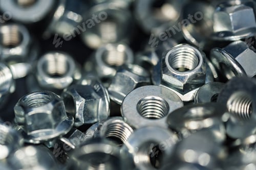 Preview: Many new steel stop nuts
