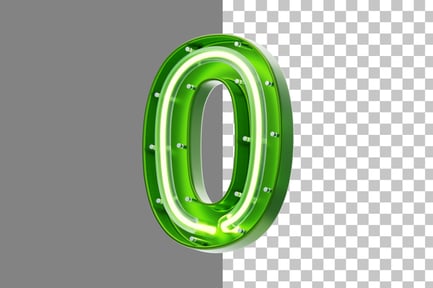 Preview: Neon 0 3D Icon