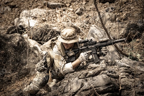 Preview: US marines in the mountains during the military operation