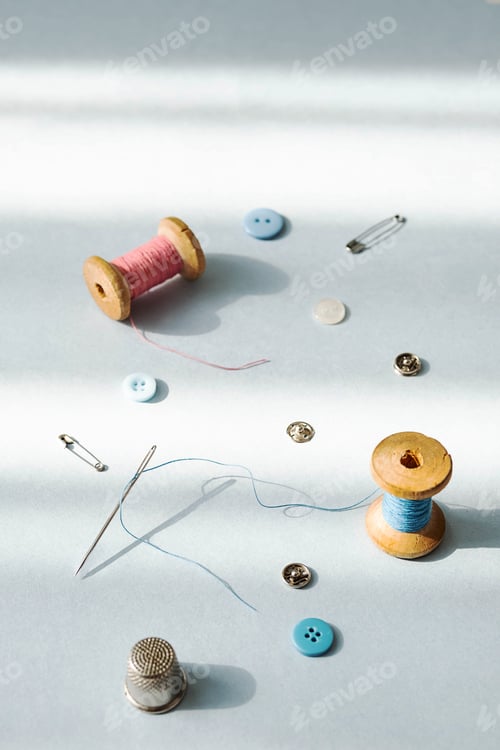 Preview: Threads and Different Tools for Sewing.