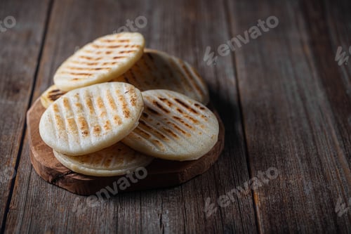 Preview: Traditional Venezuelan food arepa made from cornmeal