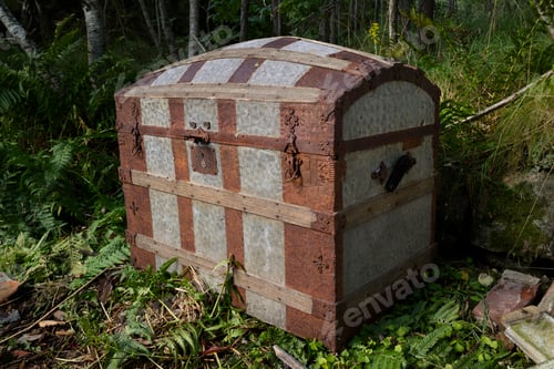 Preview: Old mysterious rusty chest