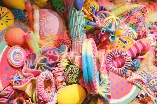 Preview: Festive children's decor in the form of sweets. Decorations for a children's party.