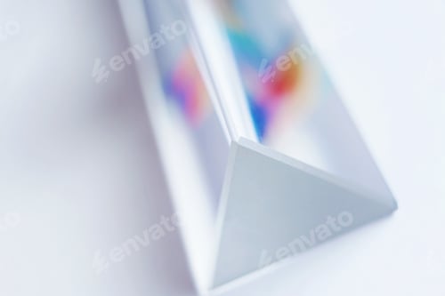 Preview: An amazing and beautiful macro with space and clearness about a crystal prism