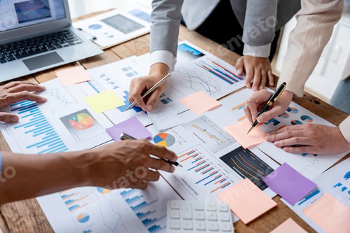 Preview: Business people meeting working with talk, consult, discuss working with new startup project idea pr