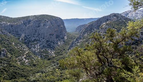 Preview: Views of mountains in the way to Tiscali archaeologicall site in Sardinia island