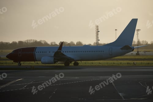 Preview: Ready for take-off. Shot of an airplane at an airport.