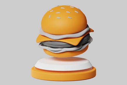 Preview: Cartoon Cheeseburger Toy