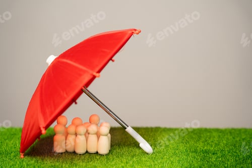 Preview: Life insurance concept. Customer and employees care