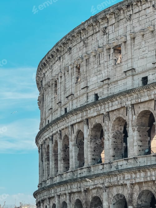Preview: roman coliseum ancient structure with arched windows