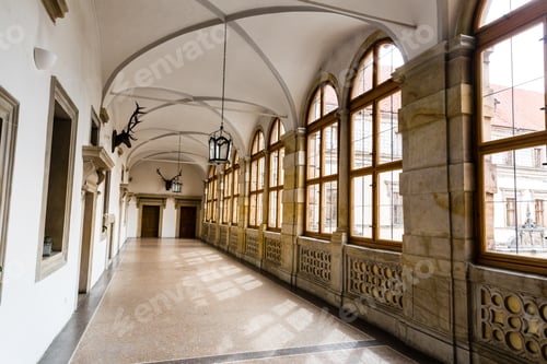 Preview: Hall of trophies in museum, nobody, Europe
