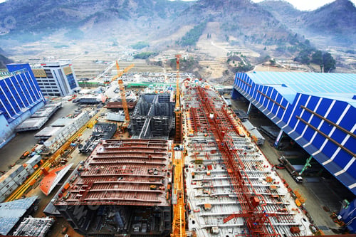 Preview: Shipping port, elevated view, GoSeong-gun, South Korea