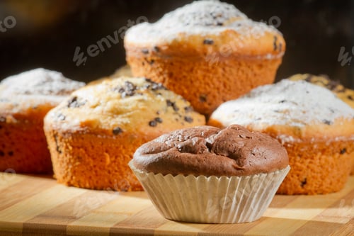 Preview: Some muffins with caster sugar