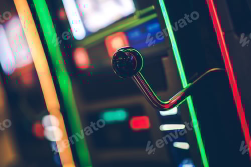 Preview: Close Up Shot Of Casino Slot Machine.