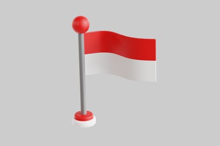 Preview: Miniature indonesian flag