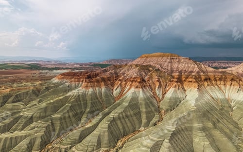 Preview: Aerial view of Nallihan rainbow hills