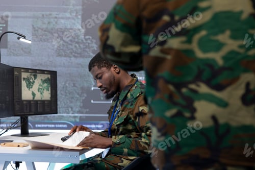 Preview: Military officer oversees surveillance and cybersecurity operations