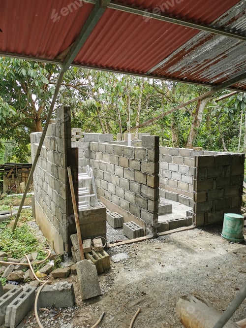 Preview: Built structure of bathroom and toilet.