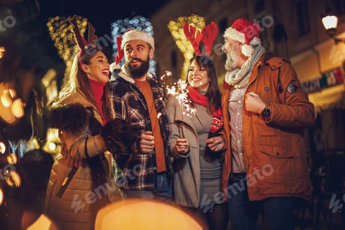 Preview: Friends Having Fun During Christmas Holidays