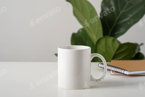 Preview: mockup, realistic, mug, advertisement