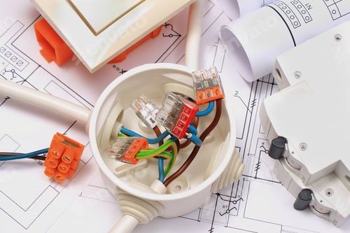 Preview: Components for electrical installations and diagrams of house