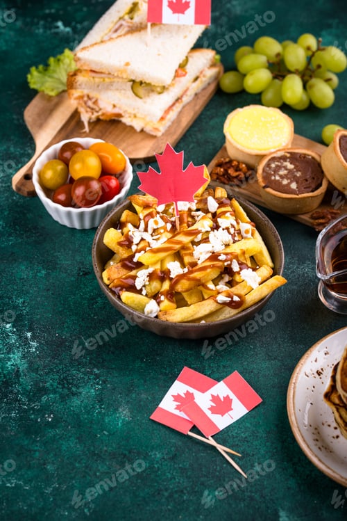 Preview: Canada Day traditional food concept.