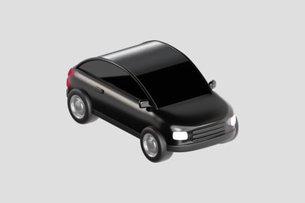 Preview: 3D Black Car