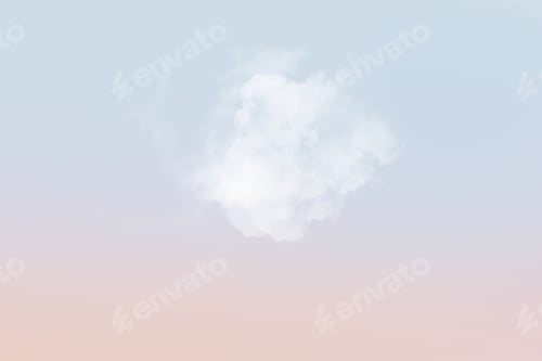 Preview: Sky background with white cloud