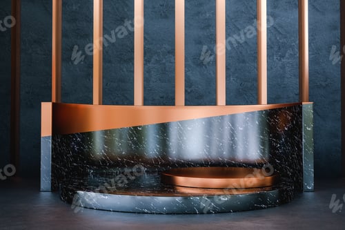 Preview: Marble display for product presentation.