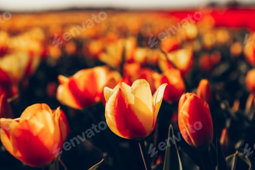 Preview: Fields of red tulips