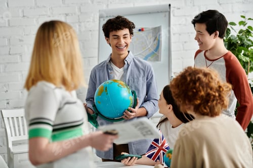 Preview: Teenagers Engaging in a Lively UN Model Discussion