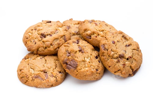 Preview: Delicious Chocolate Chip Cookies on White Background