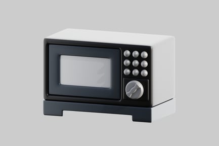 Preview: Compact Microwave in Monochrome Design