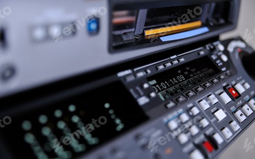 Preview: Close-up of the front panel of the digibeta recorder