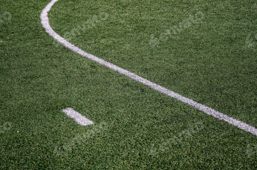 Preview: Green Grass of Football Soccer Sport Field Background