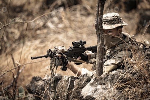 Preview: US marines in the mountains during the military operation
