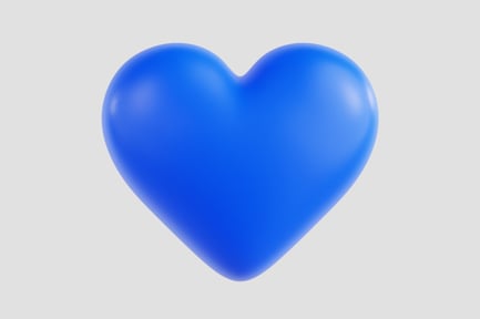 Preview: 3D Dark Blue Love