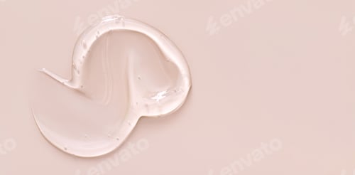 Preview: texture gel serum on beige background