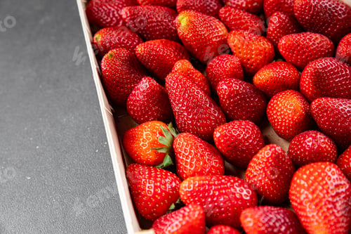 Preview: Strawberries fresh berries ripe red sweet fruit dessert dish delicious gourmet food