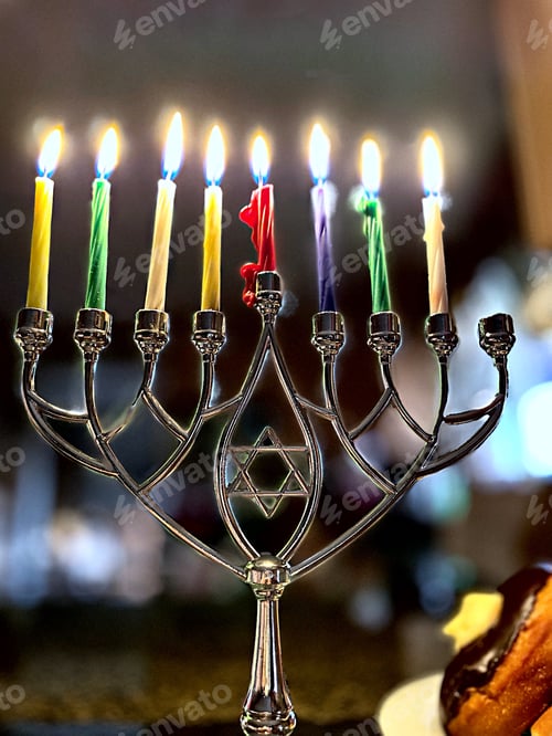 Preview: Hanukkah celebration background