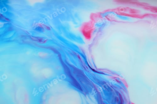 Preview: Space Multicolored Background, Galactic Pattern, Abstract Background With Paint Splashes On Liquid