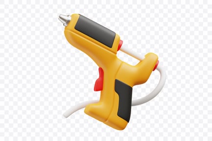 Preview: Hot Glue Gun with Trigger and Nozzle