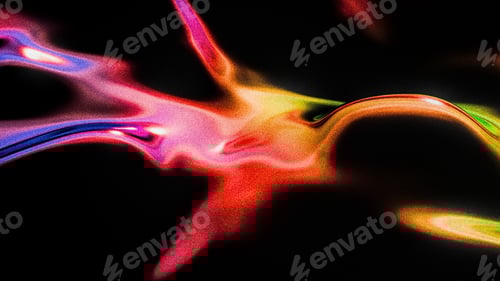 Preview: Abstract Light Painting with Vibrant Colors on Black