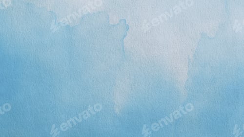 Preview: Blue Watercolor Texture on White Paper Background